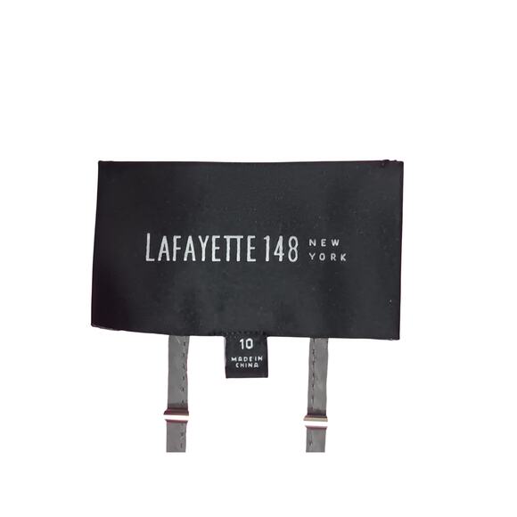 Lafayette 148 New York Pink Zip Front Utility Jacket Women’s Size 10 - Picture 6 of 12